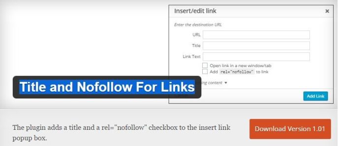 Title and Nofollow For Links plugin