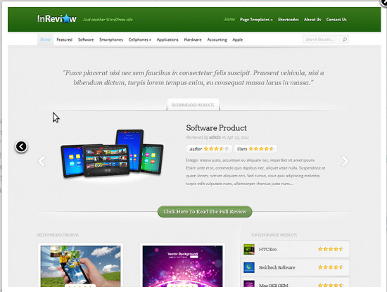 WordPress-Review-Theme-InReview