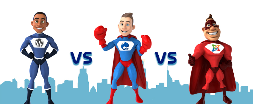 The CMS Battle: WordPress vs Drupal vs Joomla