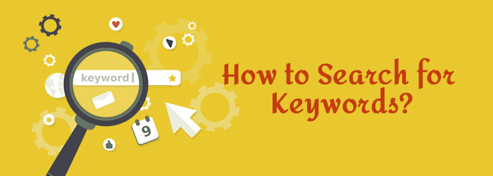how to search for keywords