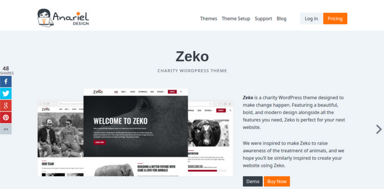 Zeko WordPress theme
