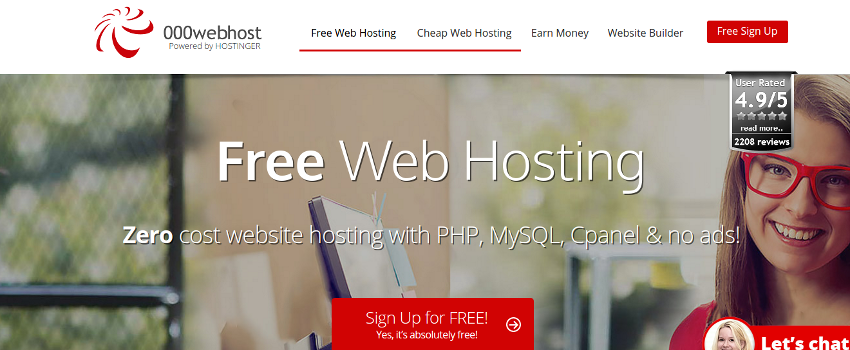 000WebHost – Free Web Hosting Review