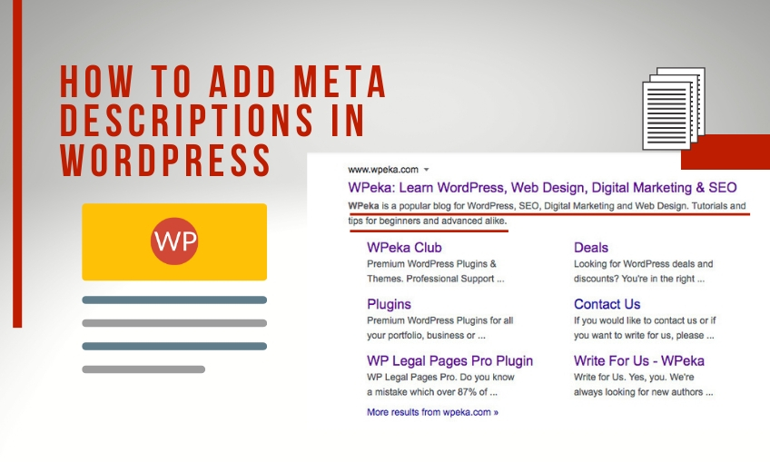 How To Add Meta Descriptions In WordPress