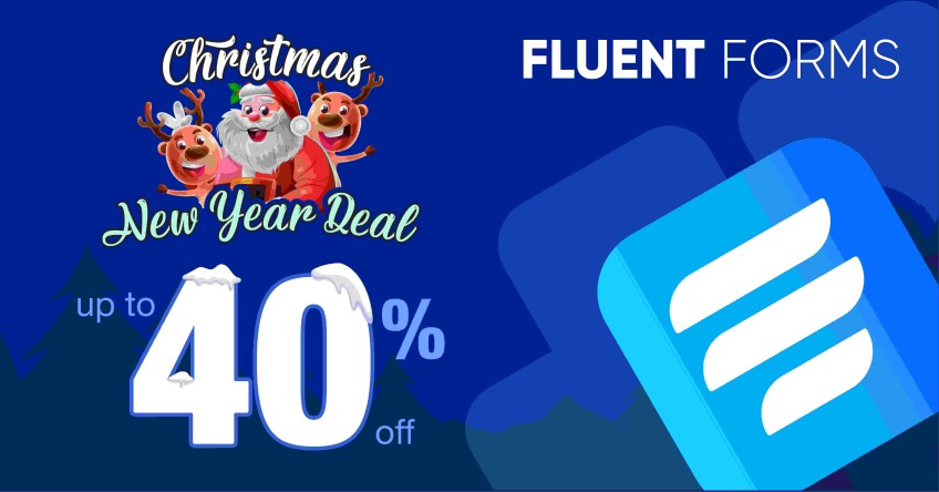 Fluent Forms Xmas-New Year Banner