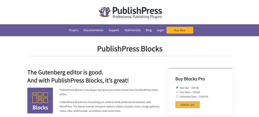 PublishPress blocks- Publish best sites using this Gutenberg Blocks plugin.