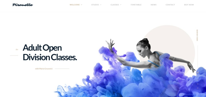Dance WordPress Theme – Dancing Academy