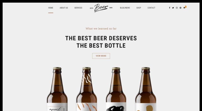 Craft Beer – Brewery & Pub WordPress Theme