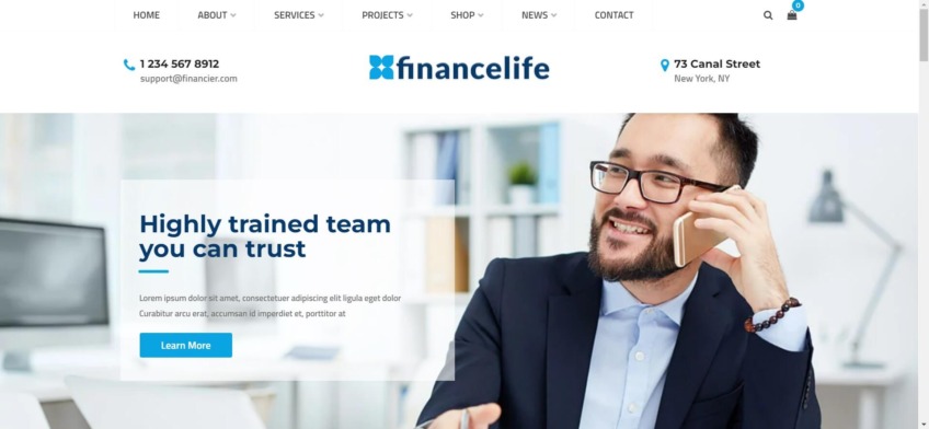 FinanceLife WordPress Themes For Entrepreneurs