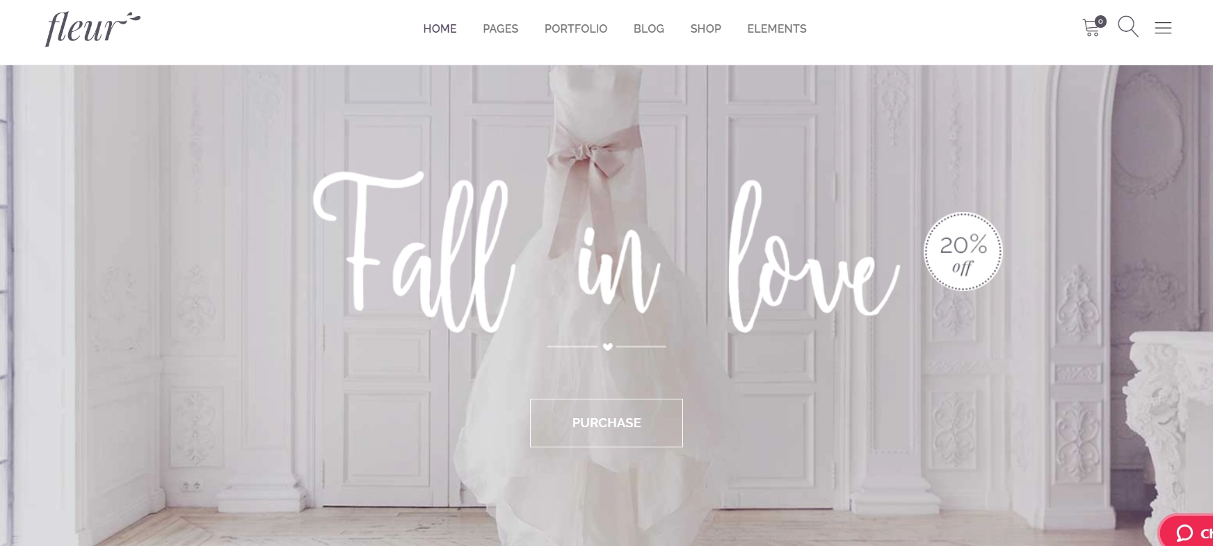 Fleur wedding WordPress theme