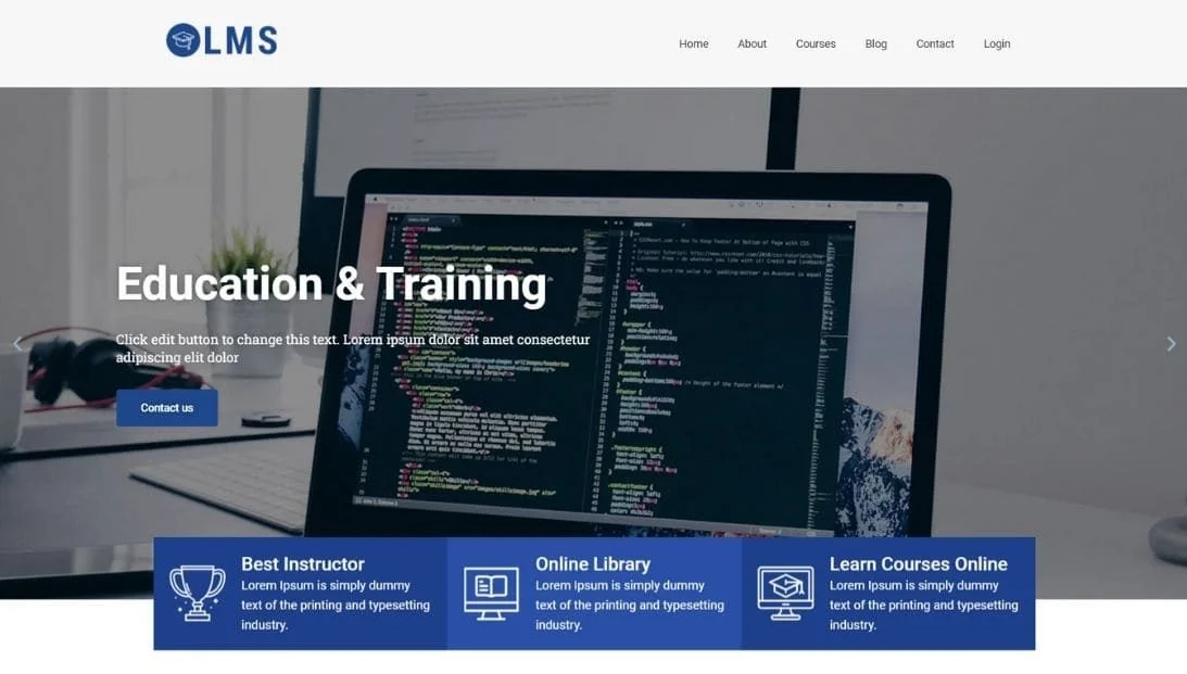 LMS – Education and Training WordPress theme