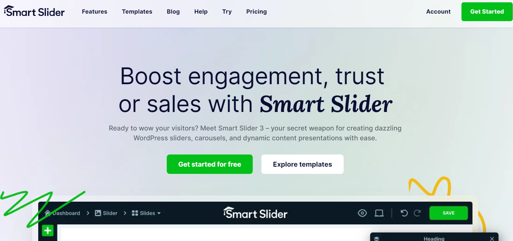 Smart Slider - feature rich slider plugin for WordPress.