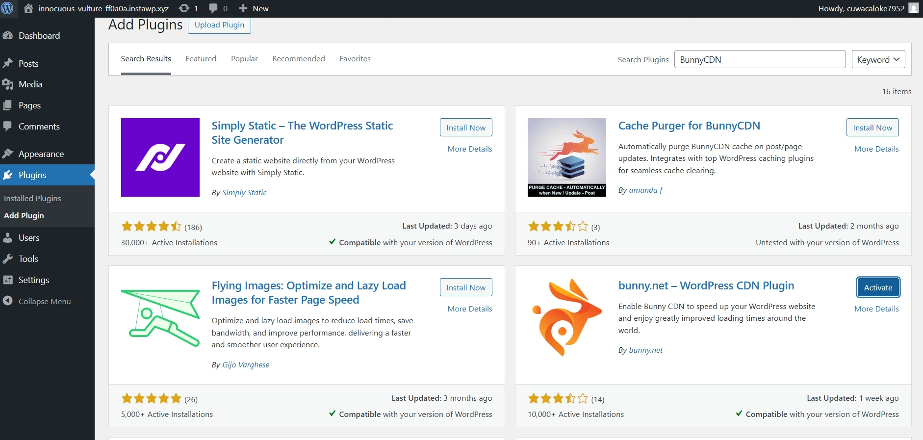 BunnyCDN Plugin